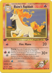 Blaine's Rapidash - 33/132 - Uncommon - 1st Edition