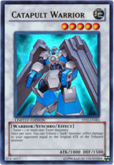 Catapult Warrior Ultra Rare Holo YF02-EN001