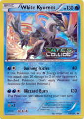 White Kyurem XY128 Sheen Holo Promo - Fates Collide Prerelease