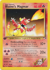 Blaine's Magmar - 37/132 Uncommon - 1st Edition