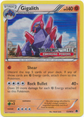 Gigalith 53/98 Tinsel Holo STAFF Promo - Emerging Powers Prerelease