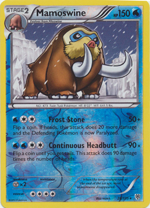 Mamoswine - 28/135 - Rare - Reverse Holo