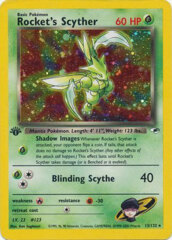 Rocket's Scyther - 13/132 Holo Rare - 1st Edition