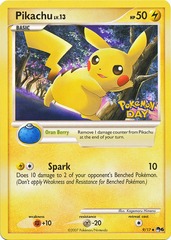 Pikachu 9/17 - Non-Holo Pop Series 6 Pokemon Day Promo