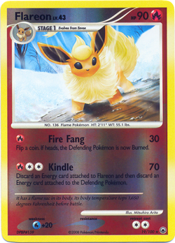 Flareon - 19/100 - Rare - Reverse Holo