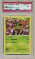 2015 Pokemon Art Academy Promo Chespin (Gabi) PSA 9 MINT