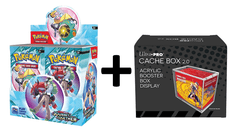 MINT Pokemon SV9 Journey Together Enhanced Booster Box PLUS Acrylic Ultra Pro Cache Box 2.0 Protector