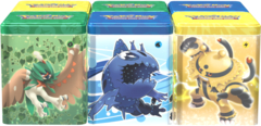 Pokemon 2022 SPRING Stacking Tins DISPLAY Box (6 Grass/Lightning/Water Tins)