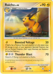 Raichu 27/99 Non-Holo STAFF Promo - Arceus Prerelease