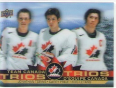 Team Canada Trios T-3 Jonathan Toews/Carey Price/Kris Letang