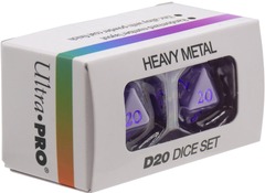 Ultra Pro Dice - Heavy Metal Vivid Purple 2D20