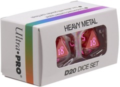 Ultra Pro Dice - Heavy Metal Vivid Red 2D20