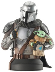 Star Wars - The Mandalorian - Mandalorian w/ Grogu 1/6 Bust (Px Exclusive)