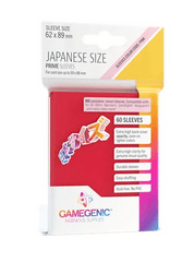 Gamegenic - Japanese Size Sleeves Prime - Red 60 ct