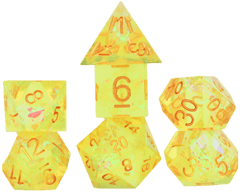 Sirius Dice - Sharp-Edged Yellow Fairy 7pc