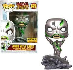 Pop! Marvel Zombies - Zombie Silver Surfer (#675) Hot Topic Exclusive (used, see description)