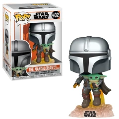 Pop! Star Wars - The Mandalorian With The Child (#402) (used, see description)