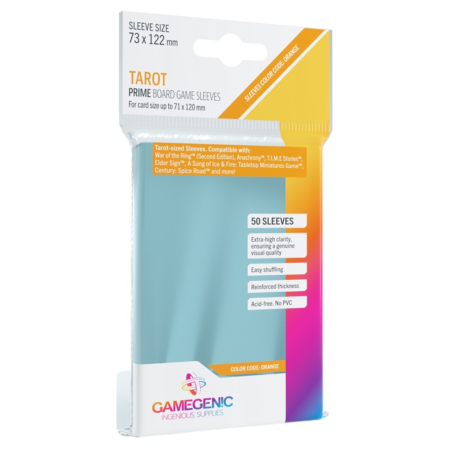 Gamegenic - Prime Board Game Sleeves - Tarot 50Ct