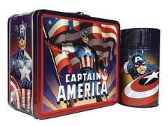 Tin Titans - Captain America Lunch Box w/Beverage Container (Px Exclusive)