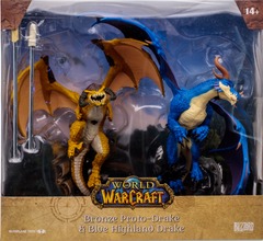 World of Warcraft Dragons - Bronze Proto-Drake & Blue Highland Drake