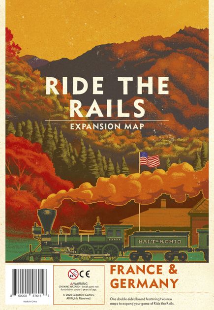 Ride the Rails - France & Germany Expansion Map