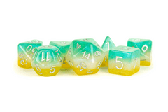 Fanroll - Resin 7pc - Layered Stardust Tropics 16mm Dice