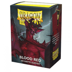 Dragon Shield - Matte Sleeves - Blood Red 100ct