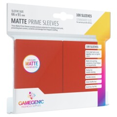 Gamegenic - Sleeves Matte Prime - Red 100 ct