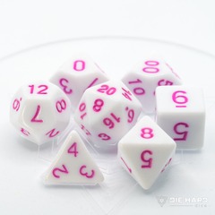 Die Hard - White With Pastel Magenta 7pc