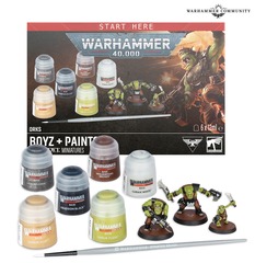 Warhammer 40,000 - Orks: Boyz + Paints Set New Edition