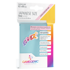 Gamegenic - Japanese Size Sleeves Prime - Clear 60 ct