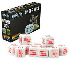 Bolt Action - Order Dice White