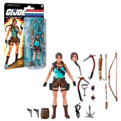 GI Joe Classified - Retro Cardback Tomb Raider 30th Anniversary Laura Croft 6in Action Figure