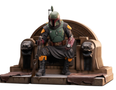 Star Wars Premier Collection - The Mandalorian Boba Fett On Throne Statue