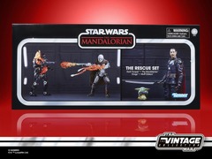 Star Wars The Vintage Collection - The Mandalorian - The Rescue Set (Dark Trooper, The Mandalorian, Grogu, Moff Gideon) 3-3/4in Action Figure Set