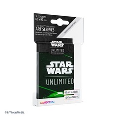 Gamegenic - Star Wars Unlimited Art Sleeves - Card Black Green 60ct