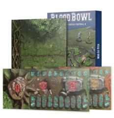 Blood Bowl - Wood Elf Team - Pitch And Dugouts