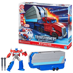 Transformers Earthspark - Optimus Prime Truck to Playset
