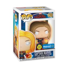 Pop! Captain Marvel - Captain Marvel (#432) Walmart Exclusive Glows In The Dark (used, see description)