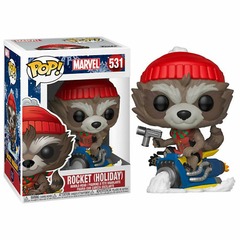 Pop! Marvel - Rocket Holiday (#531) (used, see description)