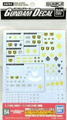 Gundam Decal - MS Gundam 0080 Series #54