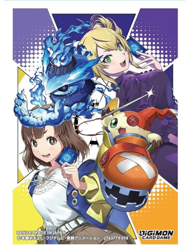 Carddass Sleeves - Digimon - Arisa Kinosaki & Violet 60ct Sleeves