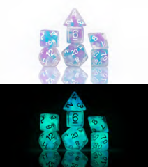 Sirius Dice - Cotton Candy Glowworm 7pc Set