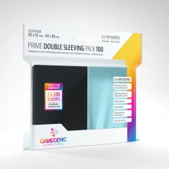 Gamegenic - Sleeves - Prime Double Sleeving Clear/Black (2x100ct)