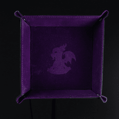 Little Dragon - Folding Dice Tray - Purple