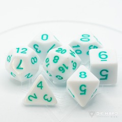 Die Hard - White With Pastel Teal 7pc