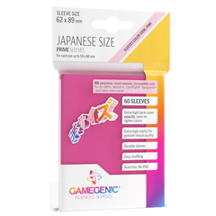 Gamegenic - Japanese Size Sleeves Prime - Pink 60 ct