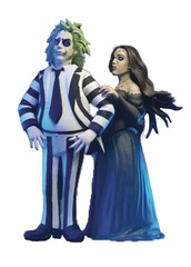 Toony Terrors - Beetlejuice Beetlejuice - Beetlejuice & Delores 2pk 6in Action Figure