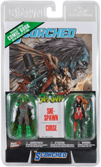 Spawn 2Pack Wave 2 - She-Spawn & Curse 3in Figure w/Comic Wave 1 (Scorched #12)