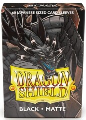 Dragon Shield - Japanese Matte Sleeves - Black 60ct